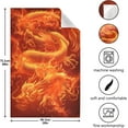 thumbnail image 3 of Kitchen Towels 3D Print Dragon Fire Pattern Cleaning Towel Absorbent Hand Towels Tea Towels for Home Restaurant Dish Clean 28" x 18", 1PC, 3 of 7