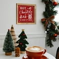 thumbnail image 6 of Wepagview Wooden Hot Chocolate Bar Sign, 8" Red Christmas Coffee Bar Decor, Holiday Decorative Signage Indoor Table Shelf Desk Mantel Tiered Tray Wall Art Kitchen Rustic Farmhouse Home Decorations, 6 of 8