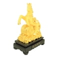 thumbnail image 2 of 14 Inch Chinese Feng Shui Golden Horse Statue for Wealth, 2 of 4