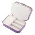 thumbnail image 3 of Unique Bargains Portable Velvet Jewelry Box Organizer Purple, 3 of 7