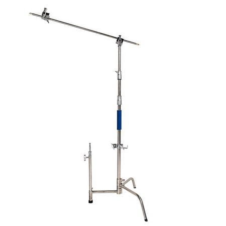 UPC: 0731409225823 | 20  3-Section Stainless Steel C-Stand with Grip Arm Kit  25 lbs Capacity  64  Height