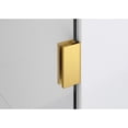 thumbnail image 4 of Glass Warehouse  58.25" x 28" Frameless Shower Bath Fixed Panel Satin Brass Satin, 4 of 5