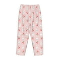 thumbnail image 5 of Goofa Rabbit And Cherry Printed Soft Pajama Pants for Women, Wide Leg Comfy Casual Lounge Yoga Pants-, 5 of 9