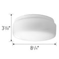 thumbnail image 2 of 8.25 Inch Ceiling Fan Replacement Glass Globe, Cali Collection, White – Design House, 157511, 2 of 5