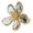 Gray, variant on European and Exaggerated Crystal Flower - Feminine Fashion Opening Rings Online Celebrity Forefinger Rings