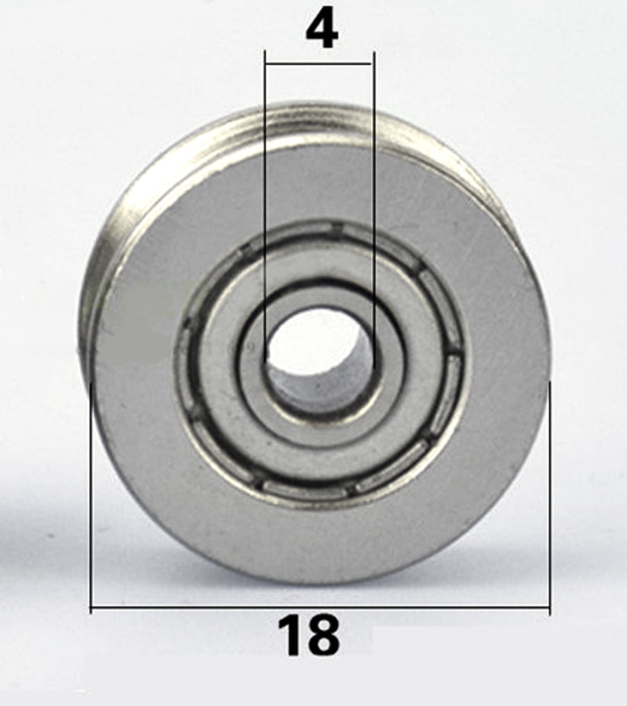 U-Groove Ball Bearing 8x22x7mm Shielded Guide Pulley Wheel Bearings 