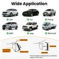thumbnail image 5 of Rear View Mirror, Chrome Anti-glare Panoramic Rear Mirrors Universal 12 Inch Convex Car Interior Clip on Extra Big Wide Angle Rearview Mirror Extender to Reduce Blind Spot for Car SUV Trucks, 5 of 7