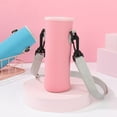thumbnail image 4 of Outdoor Sport With Strap Portable Pouch Vacuum Cup Sleeve Cup Sleeve Water Bottle Case Water Bottle Cover BLACK 1000ML, 4 of 8