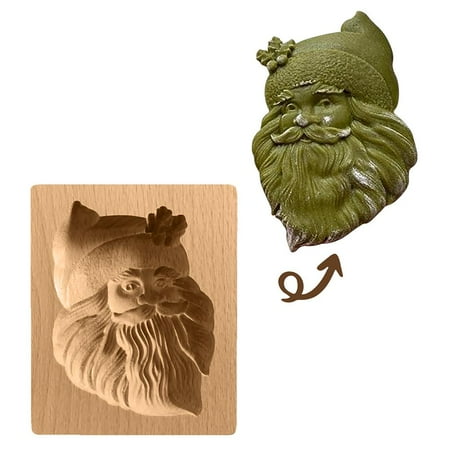 

Dido Christmas Wooden Cookie Mold Carved Press Stamp Molds Biscuit Cutters Christmas Decoration Kitchen Baking Tool