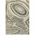 thumbnail image 1 of homeroots home decor 388790 5’x8’ Ivory and Gray Abstract Geometric Area Rug, 1 of 1