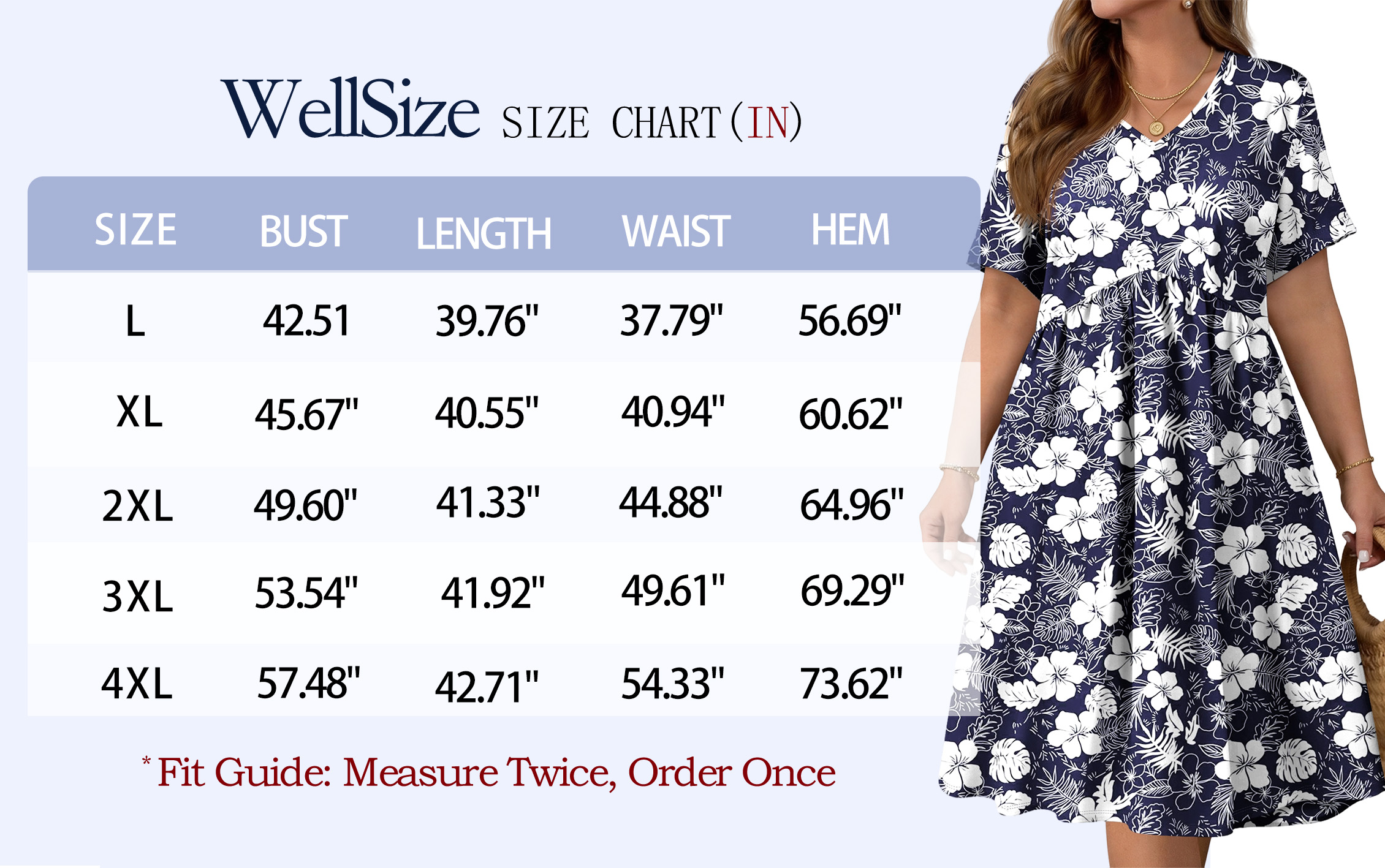 WellSize Plus Size Floral Midi Dress with Pockets photo 6