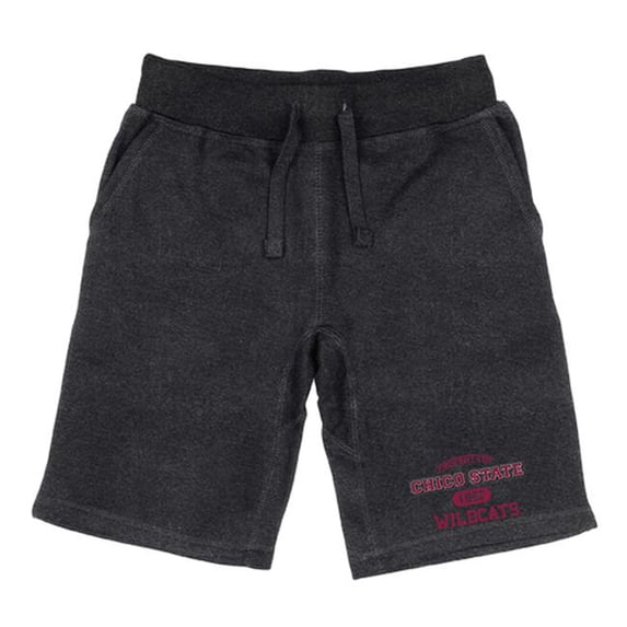 W Republic 566-163-HCH-01 Men Cal State Chico Wildcats Property Shorts, Heather Charcoal - Small