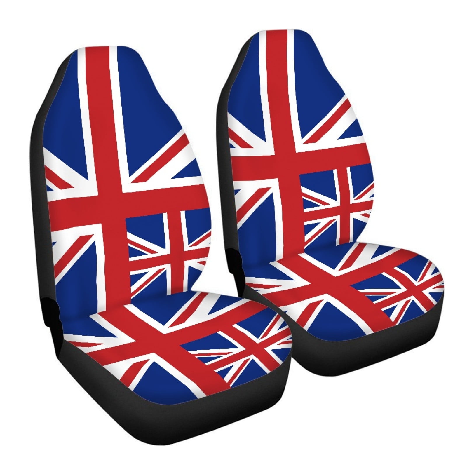 RuiJiao Car Seat Cover Thin Breathable Elastic Fabric for High Back Bucket Seats 2-Piece Set, Universal Fit for Most Vehicles, All-Season Protection