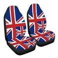 thumbnail image 4 of Funda para asiento de coche, tela elástica, transpirable y fina, 2 piezas, con respaldo alto y accesorios, 4 of 7