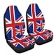 thumbnail image 4 of Funda para asiento de coche, tela elástica, transpirable y fina, 2 piezas, con respaldo alto, para asiento de coche, 4 of 9