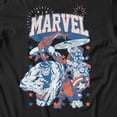 thumbnail image 3 of Marvel Comics Retro Men's Avengers Star Spangled Heroes T Shirt (Black, S-XXL), 3 of 4