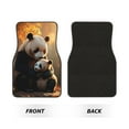 thumbnail image 2 of Naloa Maple Forest Panda Car Foot Mat Set of 4 Pieces - Universal Floor Liner Neoprene Full Set Floor Mats for Cars Trucks SUV, 2 of 7