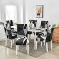 thumbnail image 2 of Dining Room Chair Covers Set of 6,Printed Pattern Parsons Chair Slipcovers Removable Washable Kitchen Seat Dining Chairs Protector Cover for Home or Party, 2 of 6