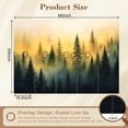 thumbnail image 3 of Wallpaper Misty Pine Forest Landscape Golden Sunrise Foggy Peel and Stick Wall Murals 69"H x 96"W Removable PVC Wall Paper Self-Adhesive Wall Paintings Art Decor for Bedroom Living Room, 3 of 7