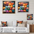 thumbnail image 4 of Designart "Pop Art Seashells in Vibrant Colors I" Animals Floater Framed Wall Art Print, 4 of 7