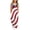 Watermelon Red, variant on Girls 4Th of July Star & Stripe Jumpsuit American Flag Printed Wide Leg Rompers Fashion Loose Fit Spaghetti Strap Overalls