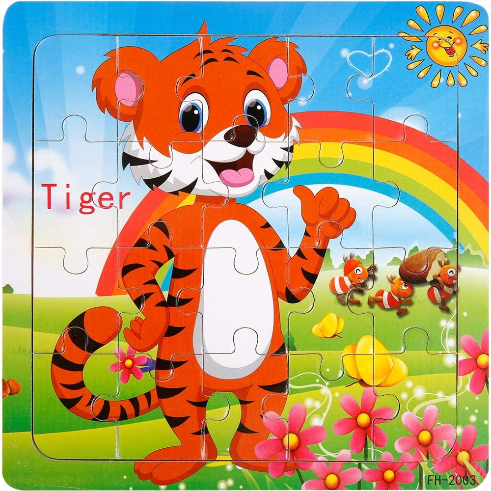 Puzzles For Kids Ages 3 5 20 Piece Wooden Jigsaw Puzzle For Kids Children Learning Educational Toddler Puzzles For Boys And Girls 4 Puzzles Walmart Com Walmart Com