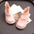 thumbnail image 5 of LvhaoGJOB Sock Boots for Kids Stretchy Knit Shaft Pearl Decoration sock boots ankle boots All Season Footwear, 5 of 6