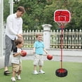 thumbnail image 3 of Basketball Hoop Set, Height Adjustable Kids Children Sports Basketball Backboard Stand Outdoors Indoors Sets, 3 of 8