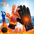 thumbnail image 6 of Fnochy Clearance Winter Warm Gloves Touchscreen, Windproof Sports Gloves for Cycling, Running, Skiing, Hiking - Double Fleece Liner, High Sensitivity, Superior Dexterity, Durable Design, 6 of 8
