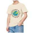 thumbnail image 4 of WEIYLL Boys Athletic Shirts T-Shirts Summer Comfortable Crew Neck Breathable Short Sleeve Earth Cartoon Printed Kids Clothing for 2-3 Years, 4 of 4
