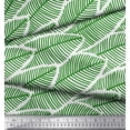 thumbnail image 2 of Soimoi Green Rayon Fabric Artistic Palm Leaves Print Fabric by Yard 56 Inch Wide, 2 of 3