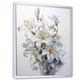 thumbnail image 2 of Designart "Blooming White Lilies In A Bouquet I" Lilies Floater Framed Canvas Prints, 2 of 5