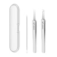 thumbnail image 1 of Pimple Extractor Acne Clip Beauty Tool Ultra-sharp Tweezers Cell Tweezers With Case Stainless Steel Comedone Extractor Blackhead Remover, 1 of 8