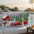 thumbnail image 4 of Christmas Outdoor Waterproof Pillow Covers, Snowman Red Truck Cardinal Barn Pine Tree Decorative Rectangle Throw Pillowcase Sofa Cushion Sham for Patio/Couch/Chair, 20"x12" 2 Pack, 4 of 8
