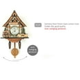 thumbnail image 4 of deevoka 2pcs Antique Design Wooden Frame Cuckoo Clock Wall Clock for Home Wall Decor, 4 of 9