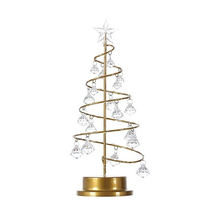 

Christmas Tree Lamp LED Modelling Light Crystal Pendant Decoration Lamp For Bedroom Living Room Christmas