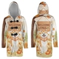 thumbnail image 3 of Welcome Fall Akita Cozy Autumn Field Pumpkins Golden Leaves All Over Print 3D Hooded Duffle Toggle Coat Inu Dog Lover - 12013, 3 of 6