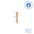 thumbnail image 4 of Wood Axle Pegs 1-13/16-inch, Pack of 100 Mini Wooden Pegs for Train Craft, Fits 3/8-inch Hole Wooden Wheels for Crafts, by Woodpeckers, 4 of 7