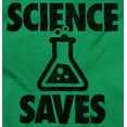 thumbnail image 2 of Science Saves Nerdy Scientist Geek Unisex Plus Fleece Graphic Hoodie Brisco Brands 3X, 2 of 5
