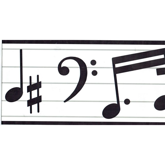 878938 Music Musical Notes Wallpaper Border TH20650b