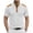 White, variant on Mens Henley Shirts Button up Tees Vintage Tshirt Casual Tee Short Sleeve Splicing Collar Tops, Brown, XL