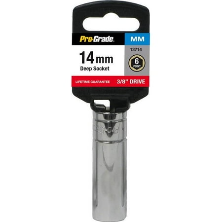 

Pro-Grade 13714 0.37 in. Drive x 14 mm 6 Point Deep Socket
