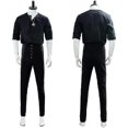 thumbnail image 1 of Disfraz de Geralt Of Rivia, ropa informal, camisa para hombre, traje negro, disfraz de Carnaval de Halloween personalizado-r, 1 of 3