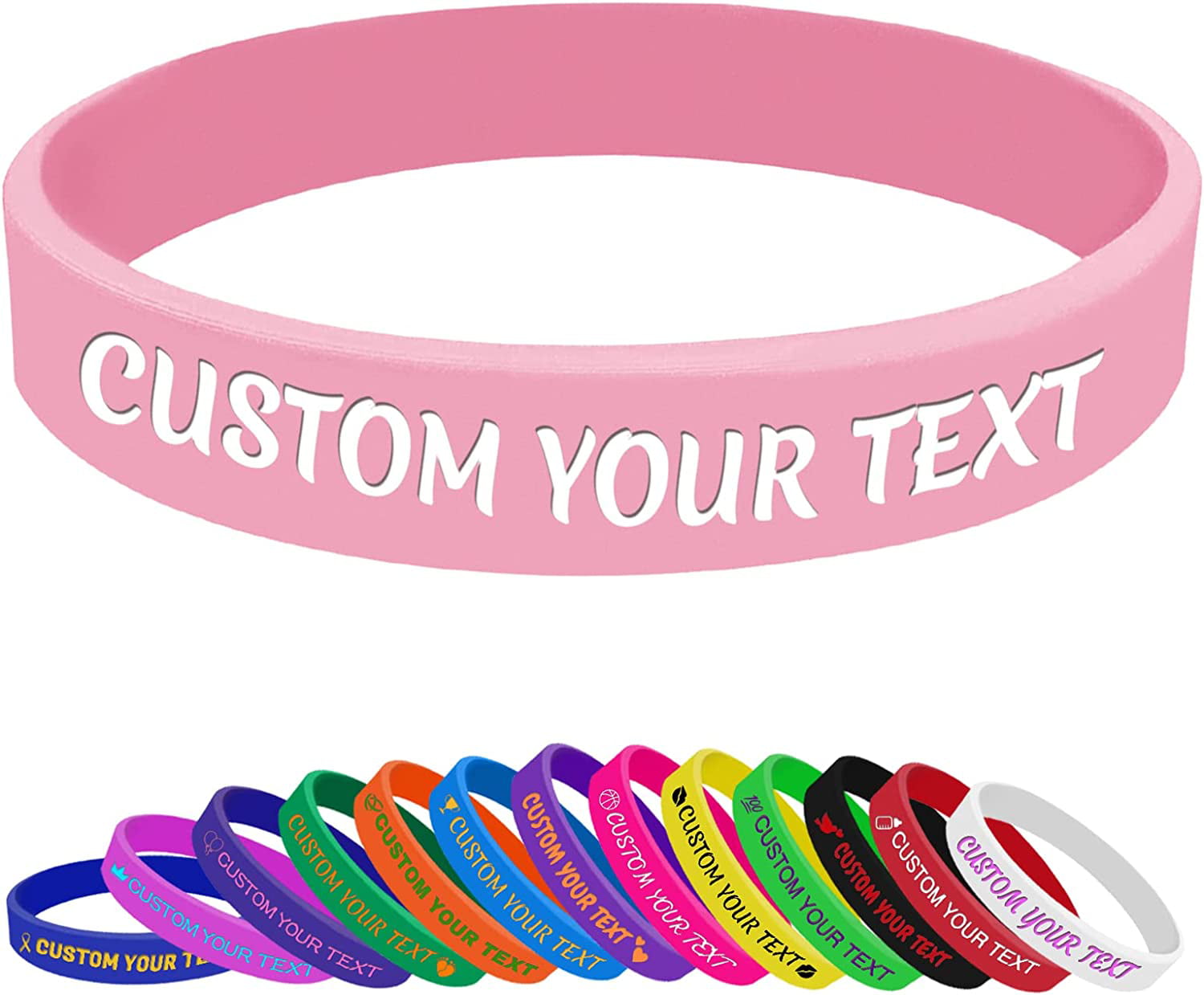 High Quality Bands FAST 40 Custom Silicone Wristbands 