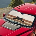 thumbnail image 5 of Xixirimido Car Windshield Sun Shade Front Windshield Cover Universal Fit for SUVs Trucks Foldable Front Window Sunshade Automotive Interior Accessories, Black Cat Leopard, 5 of 8