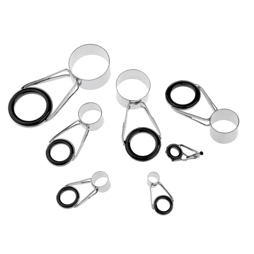 7Pcs Fishing Rod Tips Repair s Eyes Sea Pole Casting Rod