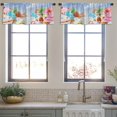 thumbnail image 3 of LALILO Kitchen Curtain Valance Cupcake Fairy Cake Winter Sweet Rod Pocket Window Curtain 52"x 18" Set of 2, 3 of 5