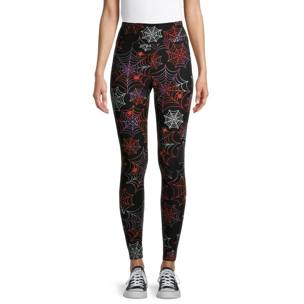 No Boundaries Juniors' Halloween Sueded Leggings