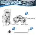 thumbnail image 2 of 4 Pack Coupling Joint, Universal Steering Shaft, Metal Shaft Coupling, 6MM-4MM, 2 of 5