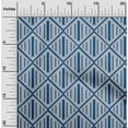 thumbnail image 1 of oneOone Georgette Viscose Fabric Check Kasuri Print Fabric By The Yard 42 Inch Wide, 1 of 4